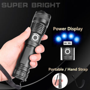 Waterproof Rechargeable Led Zoom Torch Light