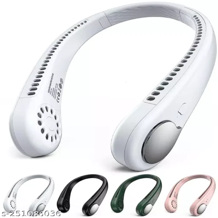New Portable Rechargeable Neck Fan - Image 2